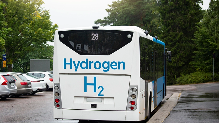 Fuel cell buses used in transportation