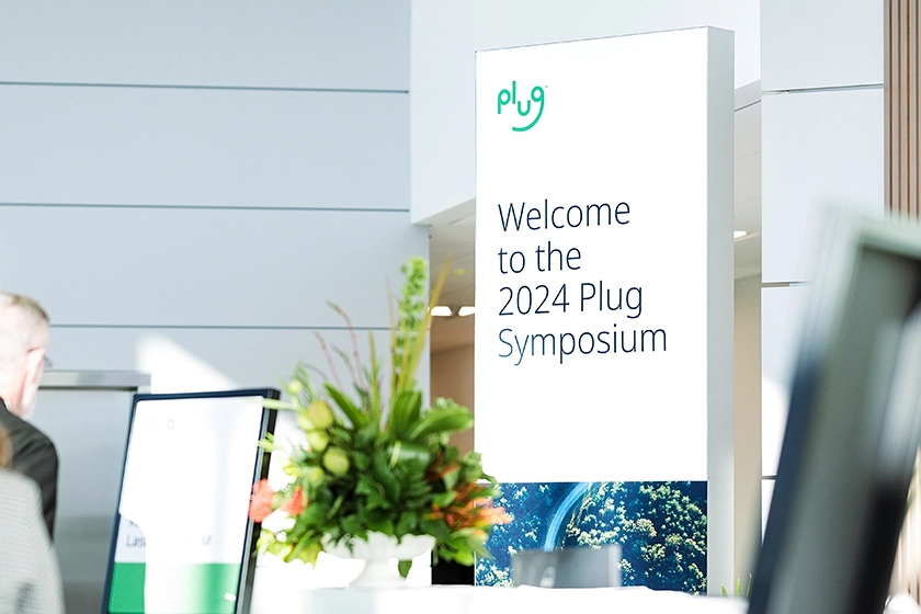 Plug Symposium welcome sign